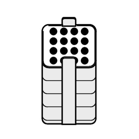 Adapter 16x15ml, 2 pcs.
