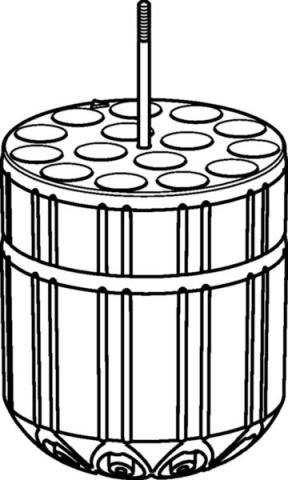 Adapter 13x75-100mm tubes S-4x400, 2 pcs