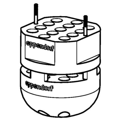 Adapter 1.5/2.0mL tubes S-4x400,2 pcs