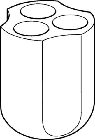 Adapter 50 mL/skirted btm/S-4x400, 2 pcs